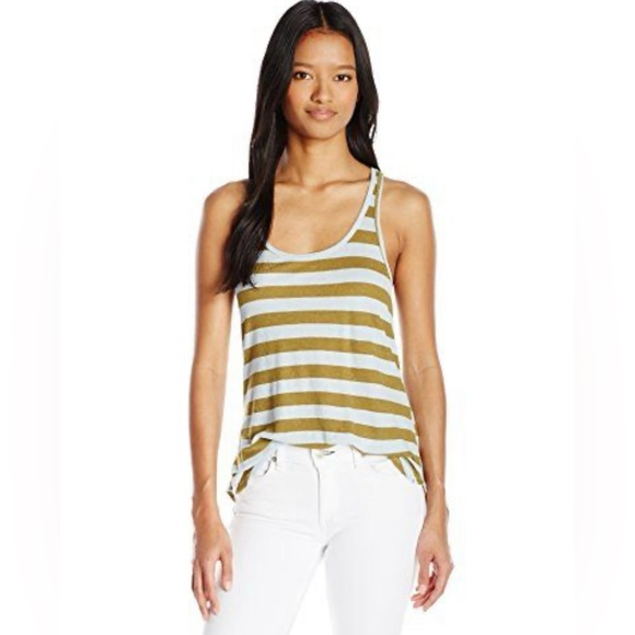 Volcom Juniors Lived In Rib Tank Top Size S Striped Racerback - Picture 2 of 9